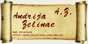 Andrija Zelinac vizit kartica